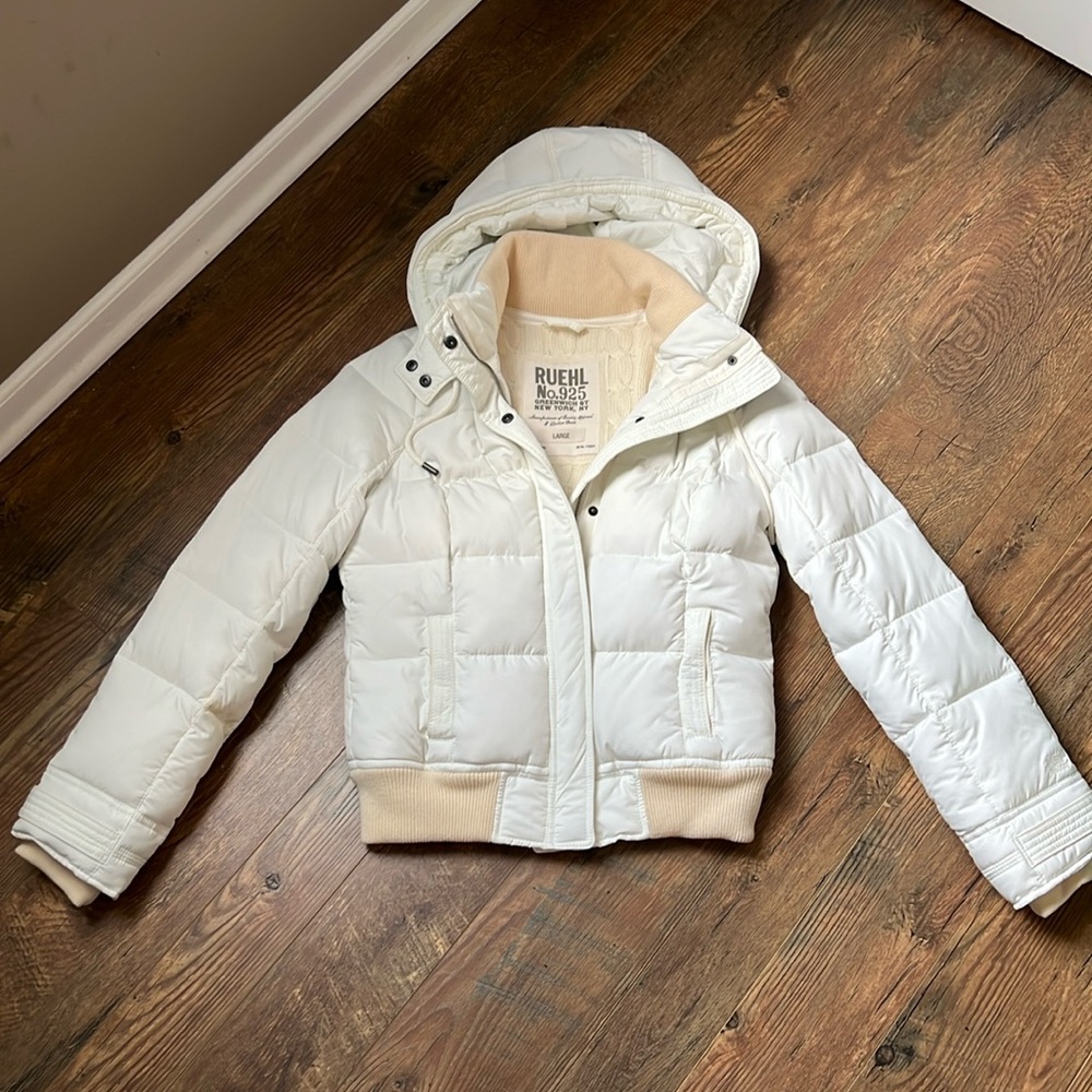 Ruehl no.925 off white coat size large